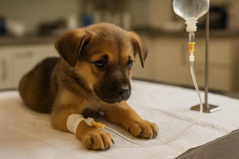 Canine parvovirus enteritis